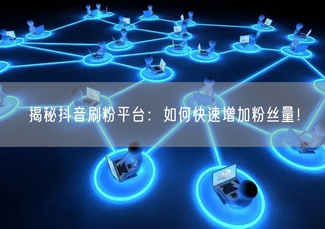 揭秘抖音刷粉平台：如何快速增加粉丝量！