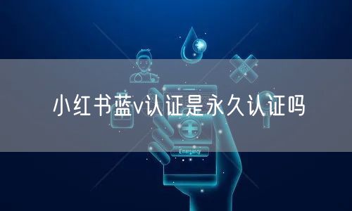 小红书蓝v认证是永久认证吗