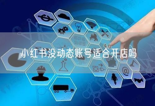 小红书没动态账号适合开店吗