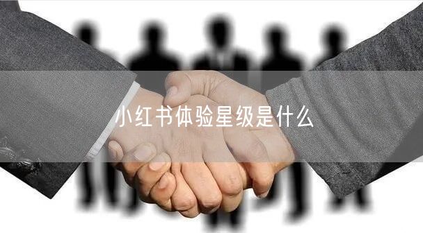 小红书体验星级是什么