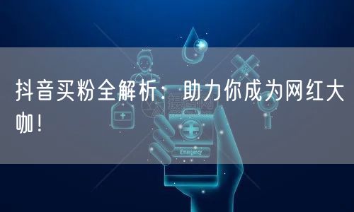 抖音买粉全解析：助力你成为网红大咖！