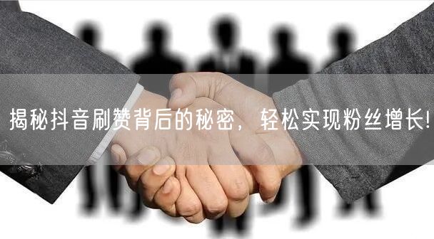 揭秘抖音刷赞背后的秘密，轻松实现粉丝增长!