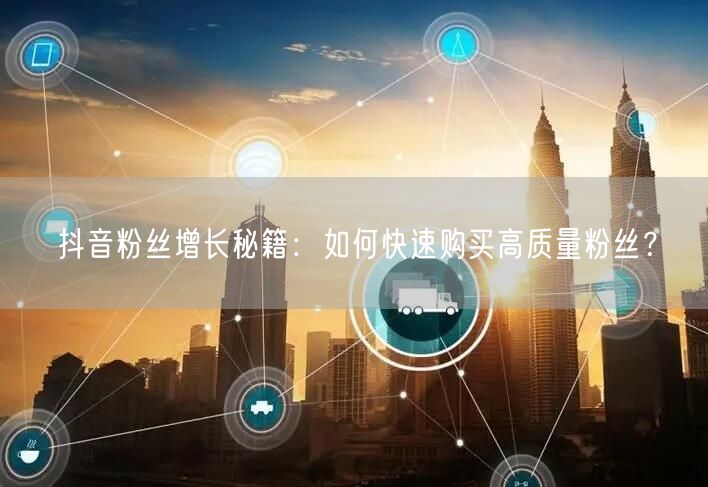抖音粉丝增长秘籍：如何快速购买高质量粉丝