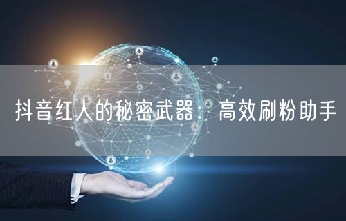 抖音红人的秘密武器：高效刷粉助手