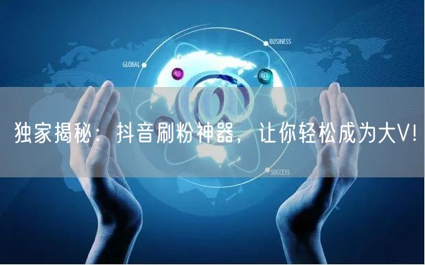 独家揭秘：抖音刷粉神器，让你轻松成为大V！