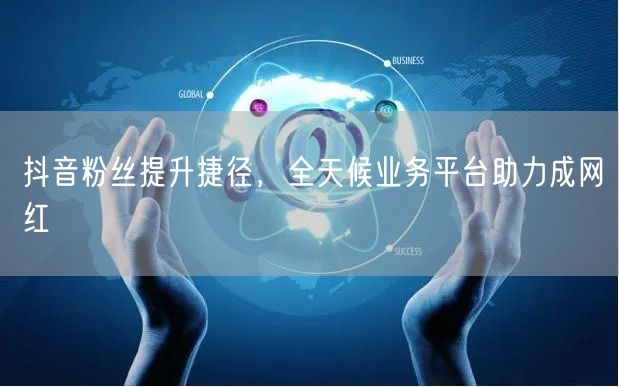 抖音粉丝提升捷径,全天候业务平台助力成网红
